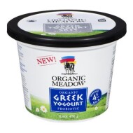 4% Organic Greek Probiotic Yogourt 450 g
