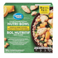 Great Value Nutri-Bowl Lemon & Herb Chicken ~300 g