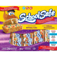 School Safe Birthday Cake Wrapped Muffin Bars 20 Count