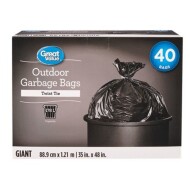 Great Value Outdoor Garbage Bags 1Ea