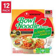Nongshim Spicy Kimchi Bowl Noodle Soup, 12 x 86 g