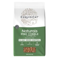 ExquisiCat Naturals Multi-Cat Pine Cobble Cat Litter - Unscented, Low Dust, Natural