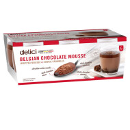 Delici Belgian Chocolate Mousse, 6 x 76 g