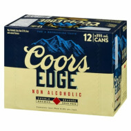 Coors Double Brewed Edge Non-Alcoholic Beer With Natural Flavours, 12 x 355 ml