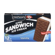 Vanilla Super Ice Cream Sandwiches 12x120 mL