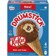 Nestle Frozen Drumstick KitKat Dessert Cones, 4 x 135 ml