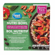 Great Value Mexican-Style Pulled Pork Nutri-Bowl 1Ea