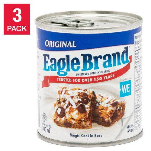 Eagle Brand Original Sweetened Condensed Milk, 3 x 300 ml Costco