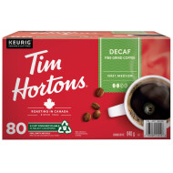 Tim Hortons Decaf Single-Serve K-Cup Pods 80 Count