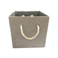 HomeTrends 10.1" Fabric Cube With Handle 1Ea