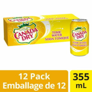 Canada Dry Tonic Water, 12 x 355 ml