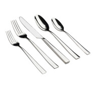 Resto 60-Piece Stainless Steel Flatware Set 1Ea