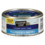 Clover Leaf Chunk Light Tuna Yellow in Water Tuna 142 g