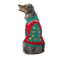 Merry & Bright&trade; Holiday Feliz Navidog Dog Sweater
