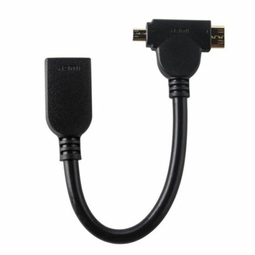 onn. Mini & Micro Hdmi To Hdmi Adapter 