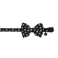 Whisker City® Crossbones Bow Tie Easy Release Kitten & Cat Collar