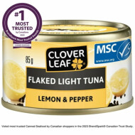 CLOVER LEAF Flaked Light Tuna Lemon & Pepper ~85 g