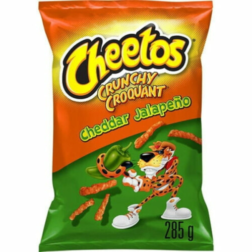 Cheetos Crunchy Cheddar Jalapeno Flavored Cheese Snacks ~285 g ...