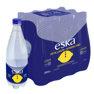 Eska Lemon Flavour Carbonated Spring Water, 12 x 1 l