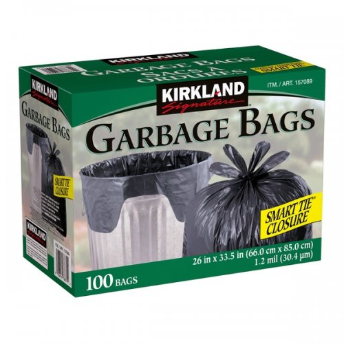 Kirkland Signature Drawstring Garbage Bags, 90-pack