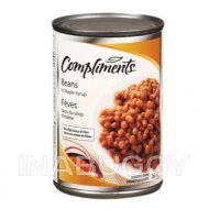 Compliments Beans In Maple Syrup 398ML