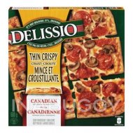 Delissio Pizza Thin Crispy Crust Canadian 600G
