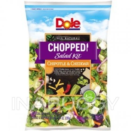 Dole Kit Chipotle & Cheddar Chopped Salad 295G Sobeys Urban FRESH