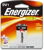Energizer Max Battery 9V1 1EA