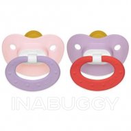 Nuk Pacifier 0-6 Month Silicone Pink & Purple 2EA 