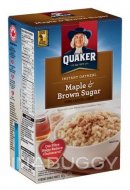 Quaker Instant Oatmeal Maple & Brown Sugar 430G
