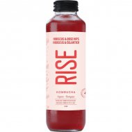 Rise Hibiscus & Rose Hips Kombucha 414 ml