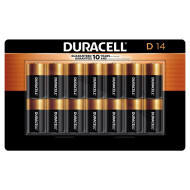 Duracell D14 Alkaline Batteries 14 Count