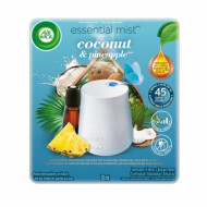 Air Wick Essential Mist Scented Oil Diffuser Set Coconut & Pineapple 1 Diffuser + 1 Refill Air Freshener 1Ea