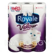 Royale Velour 154 Sheet Bathroom Tissue 12 EA