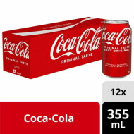 Coca-Cola Classic Cola Fridge Pack, 12 x 355 ml