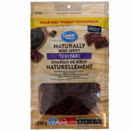 Great Value Naturally Beef Jerky Teriyaki, 10 x 230 g