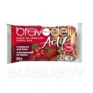 Bravodeli Cranberry Dates Cereal Bar 80 g