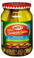 Bick's Tangy Dill Sandwich Savers 50% Less Salt 500ML