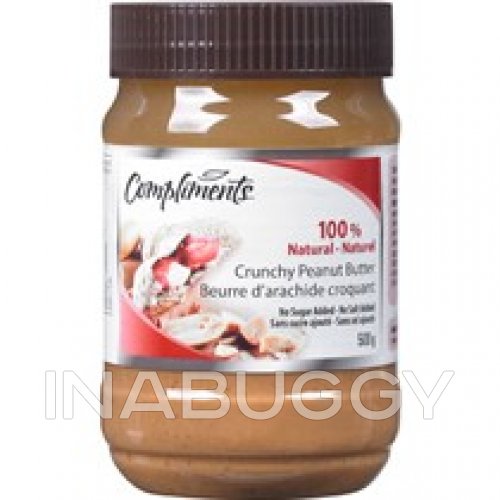 Compliments 100 Peanut Butter Crunchy 500G FreshCo, Ottawa Grocery
