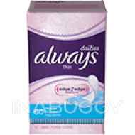 Always Panty Liners Thin Scented 60EA