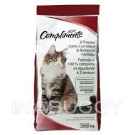 Compliments Dry Cat Food 3 Flavour Dinner 4KG