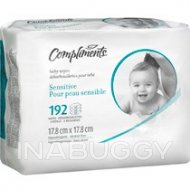 Compliments Baby Wipes Sensitive Bag 192EA