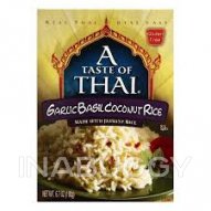 A Taste Of Thai Gluten Free Rice Garlic Basil 190G