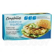 Compliments Balance Chicken Burgers Extra Lean 850G
