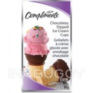 Compliments  Ice Cream Cups Chocolatey Dipped 99G