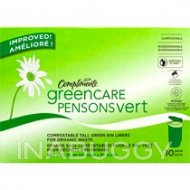 Compliments Green Bin Liners Compostable Large 10EA