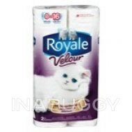 Royale Velor Bathroom Tissue 2 Ply Rolls (8PK) 1EA