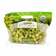 Organic Green Grapes Seedless Bag ~ 1LB