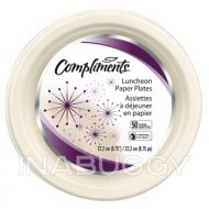 Compliments Paper Plate 8.75INCH 50EA