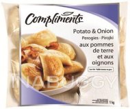 Compliments Perogies Potato & Onion 1KG